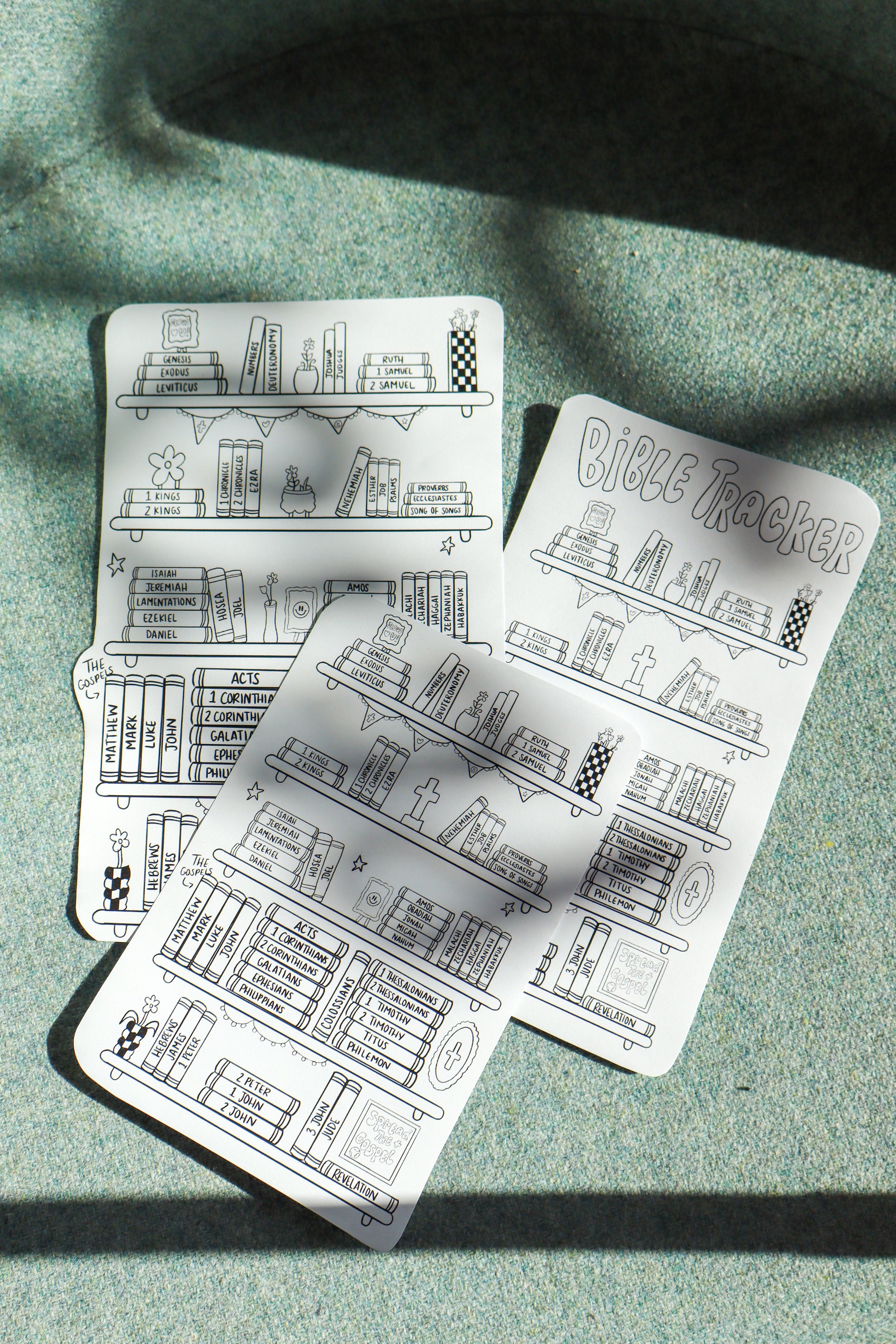Bible Tracker Sticker Sheet