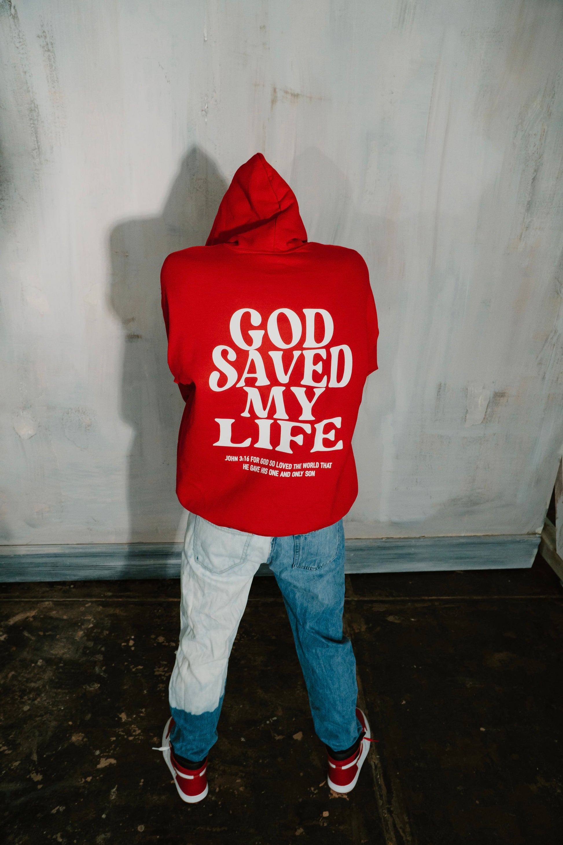 God Saved My Life Hoodie (Red)