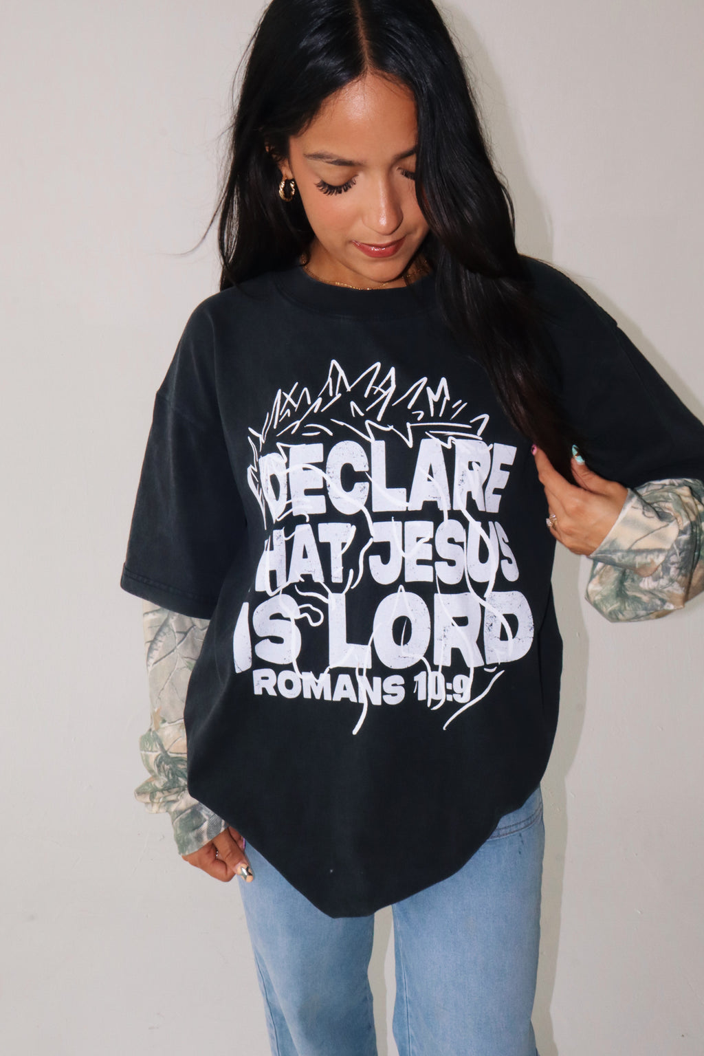 Jesus is Lord Camo Long Sleeve