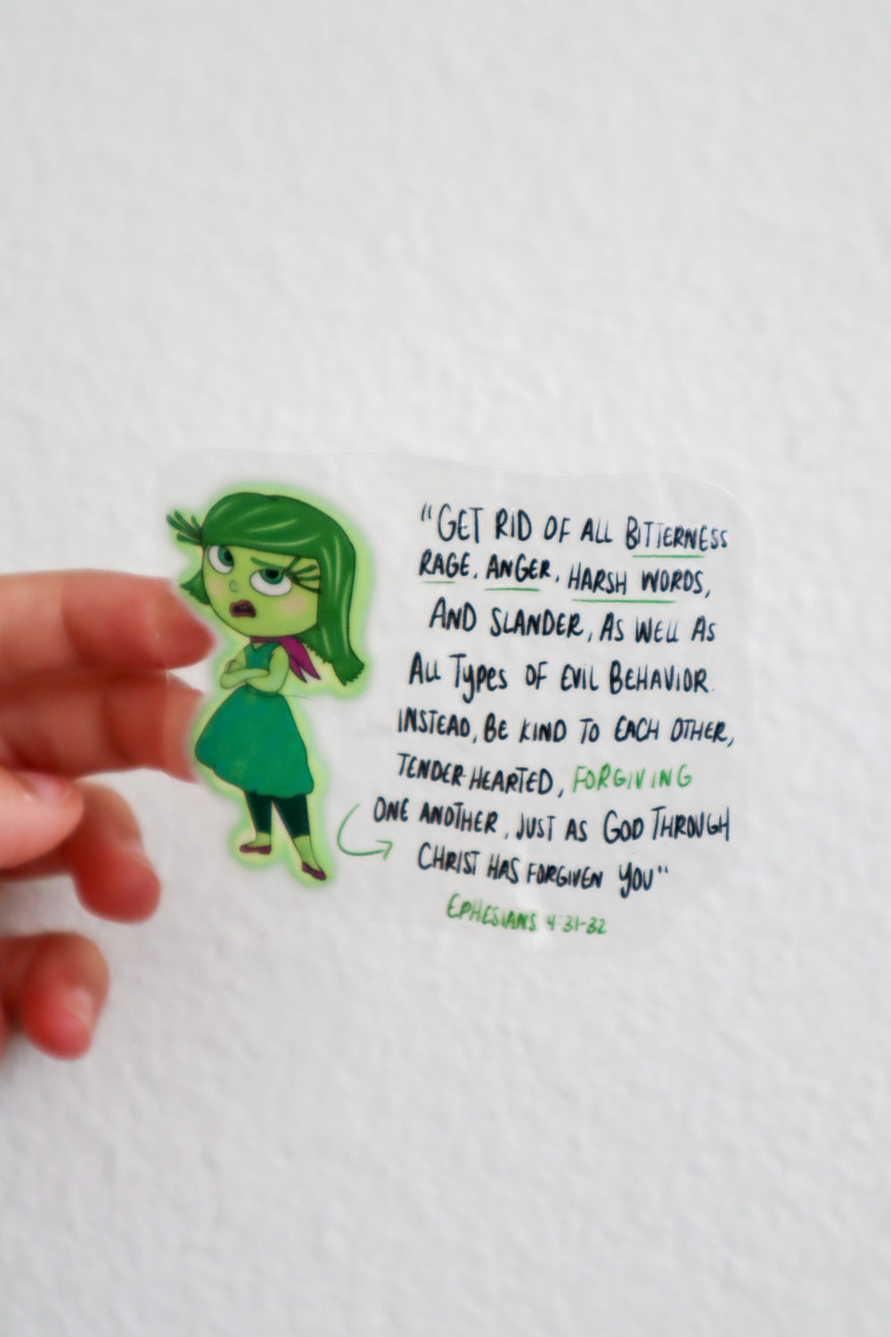 Inside Out Bible Verse Stickers