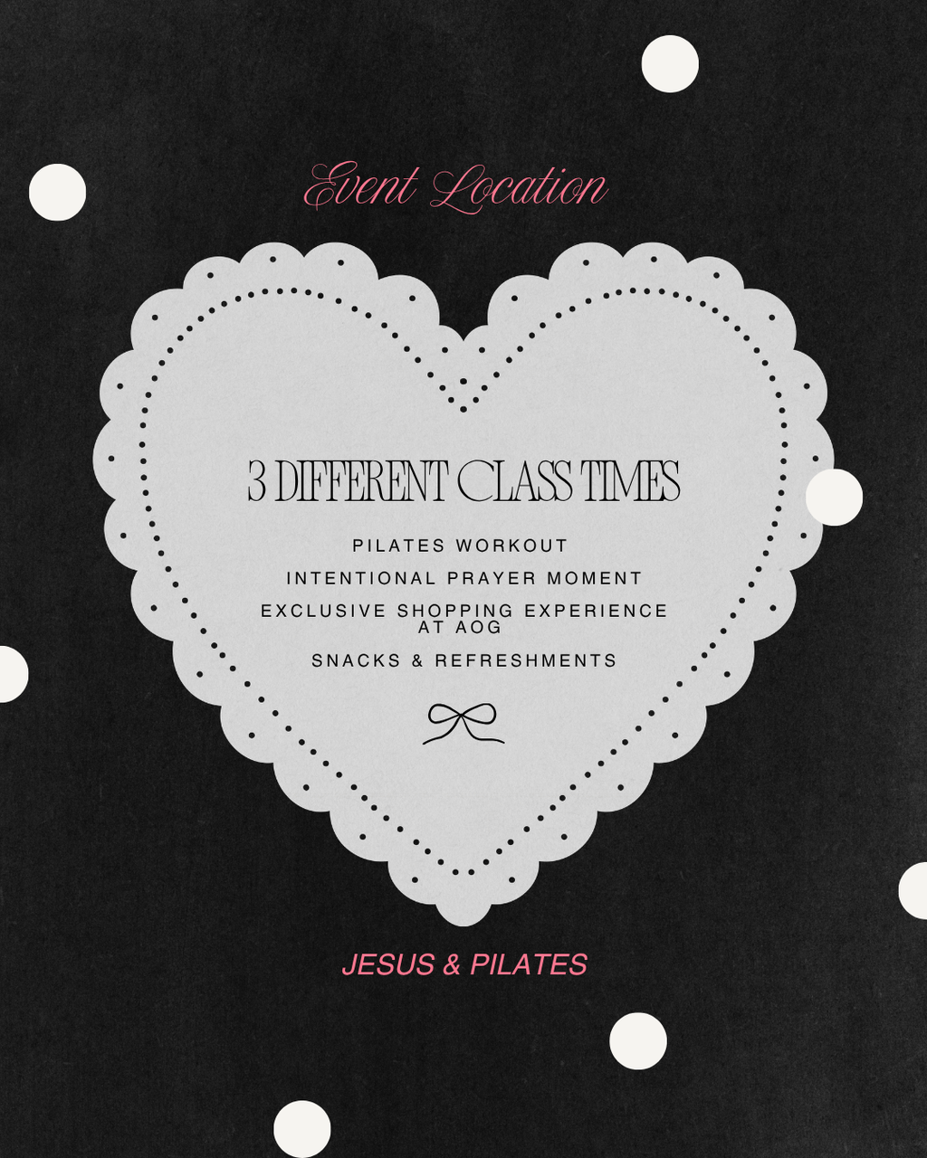 Jesus & Pilates: Prayer Night June 18th Ticket