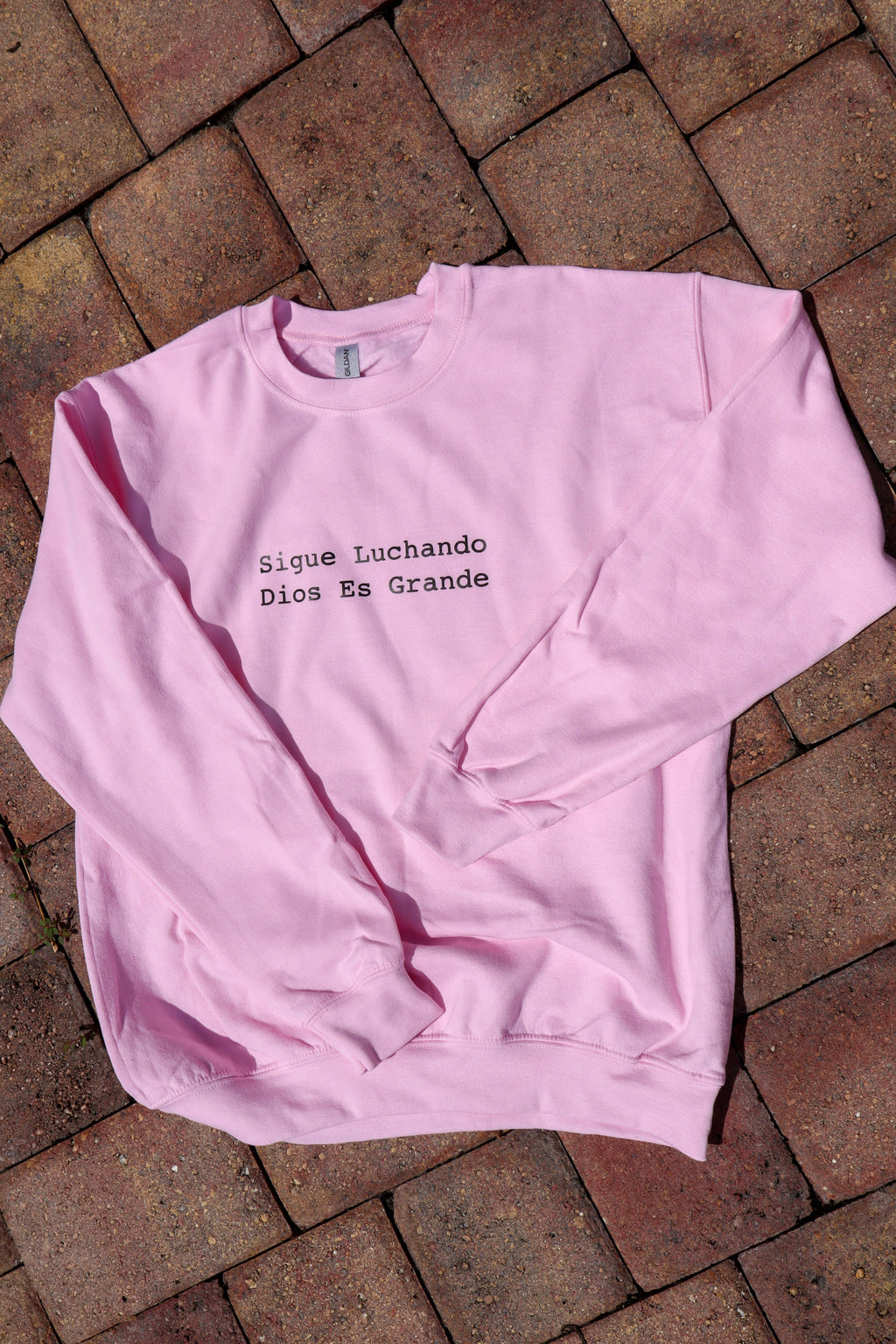 Sigue Luchando Baby Pink Sweater