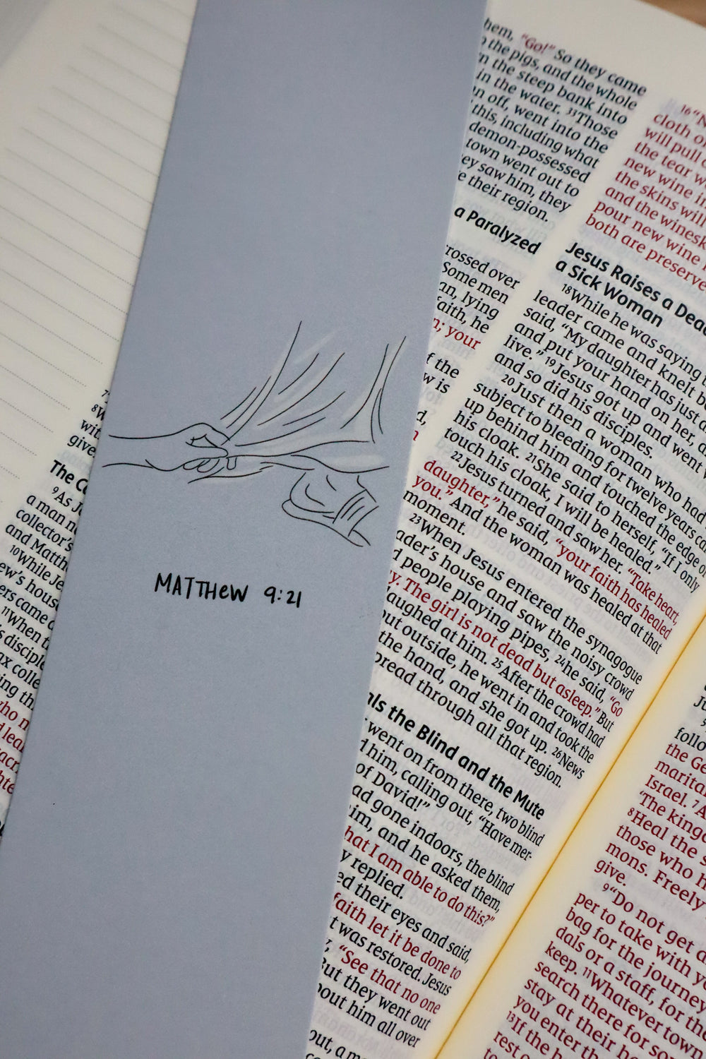 Your faith heals Bible Bookmark
