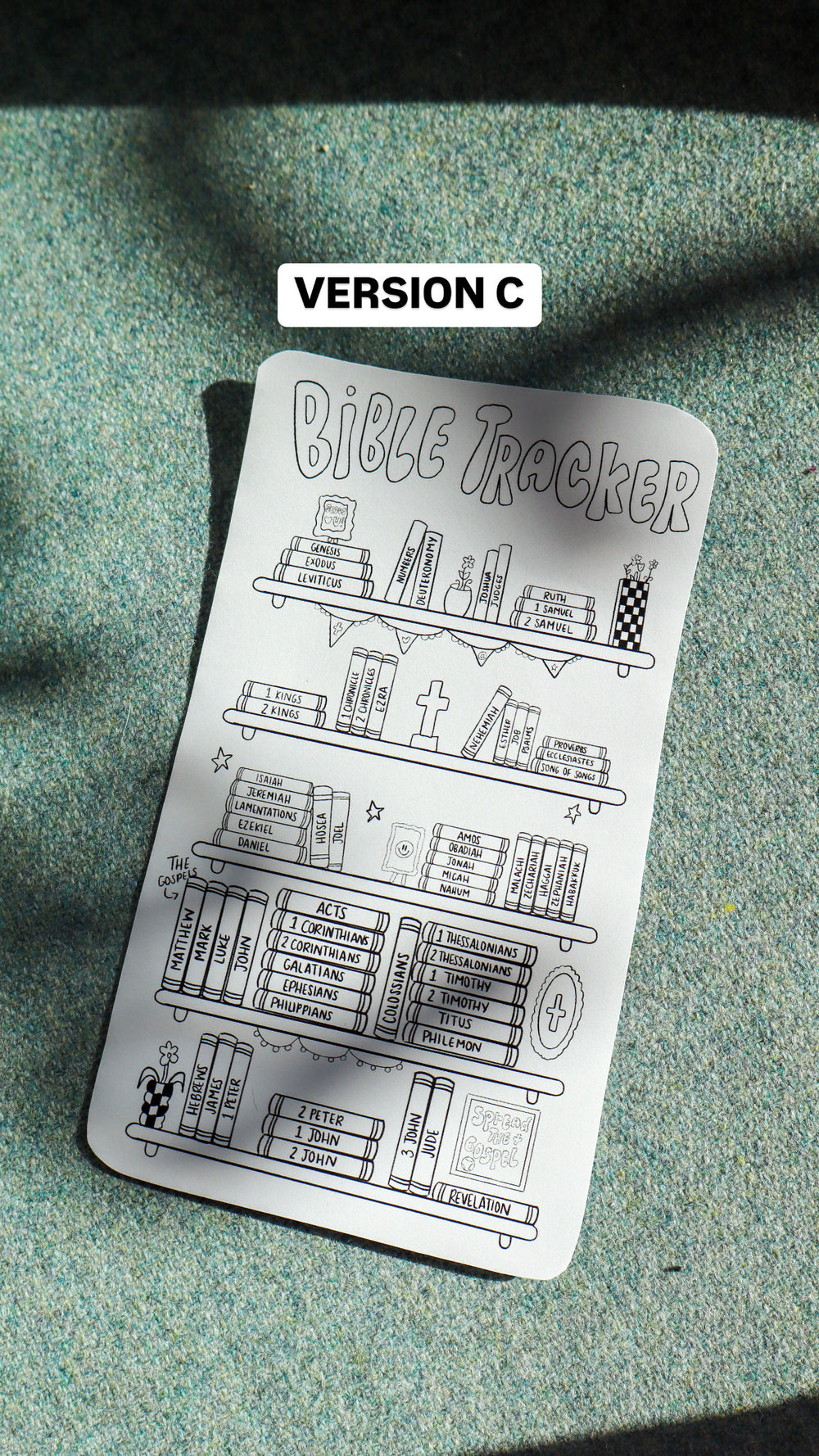 Bible Tracker Sticker Sheet