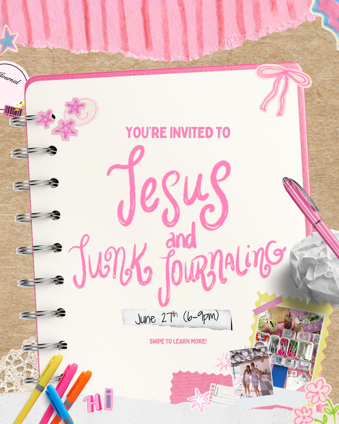 Jesus & Junk Journaling Ticket