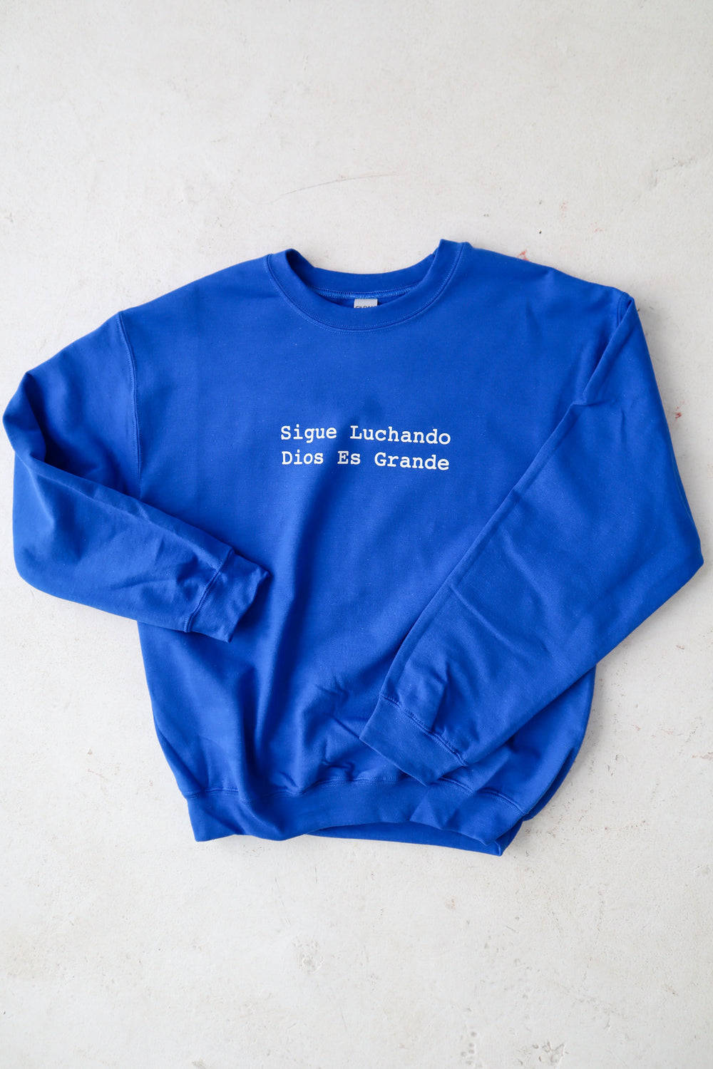 Sigue Luchando Blue Sweatshirt