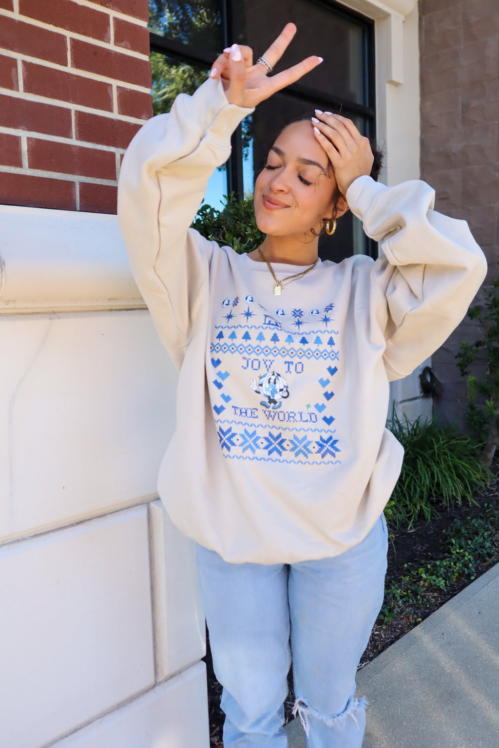 JOY Christmas Sand Sweater