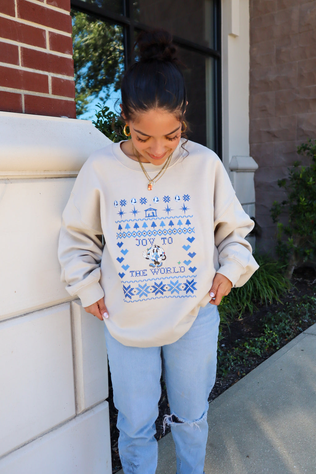 JOY Christmas Sand Sweater