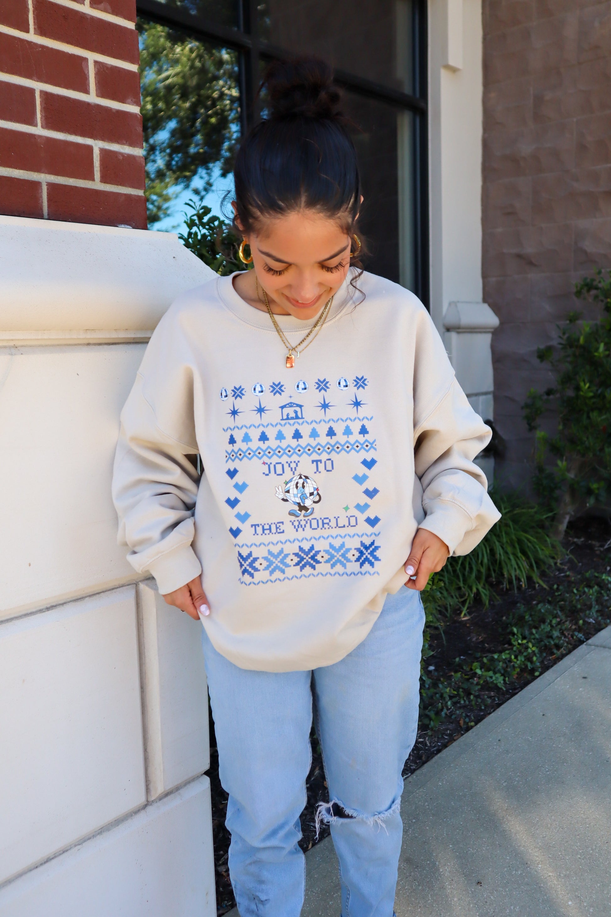 JOY Christmas Sand Sweater