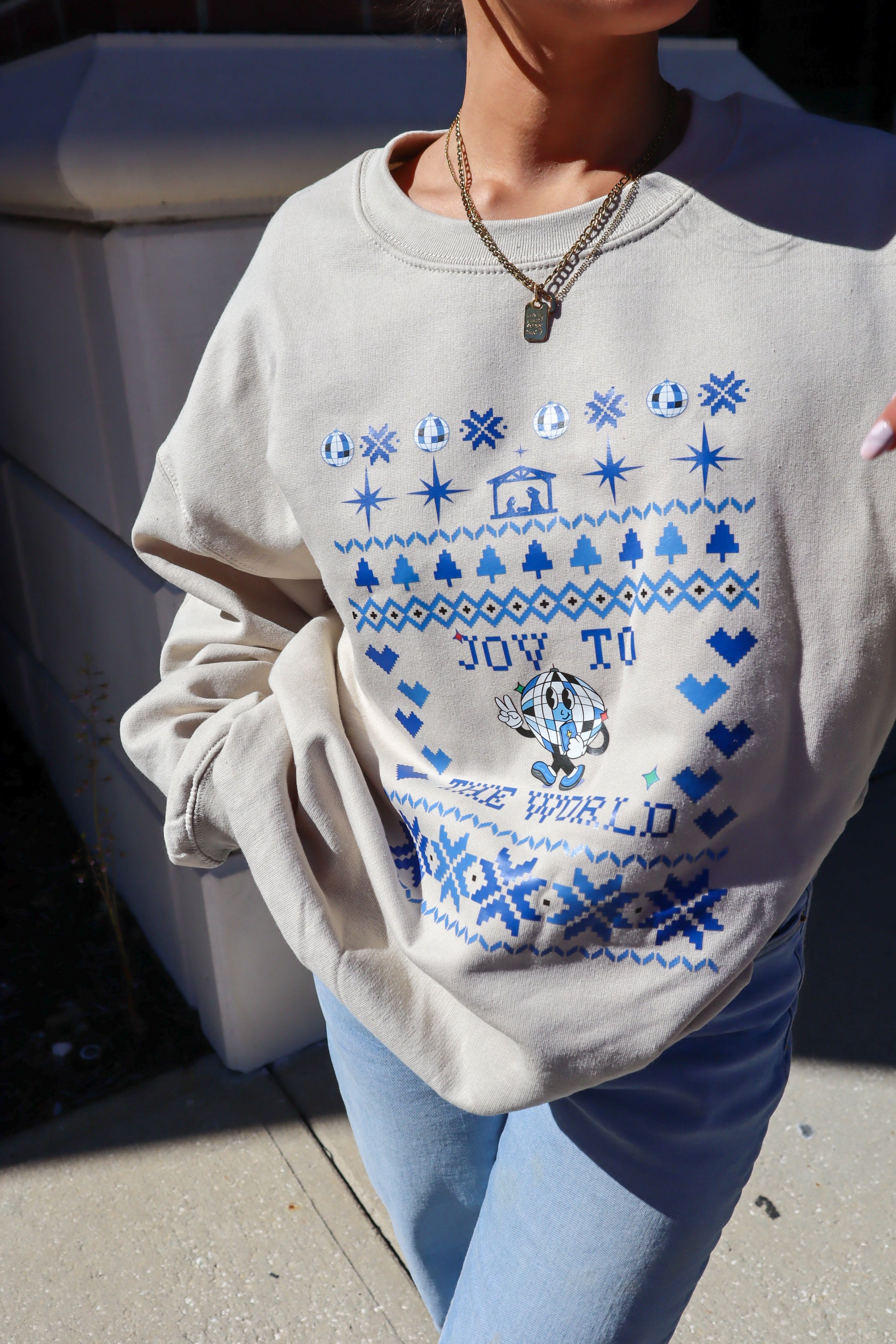 JOY Christmas Sand Sweater