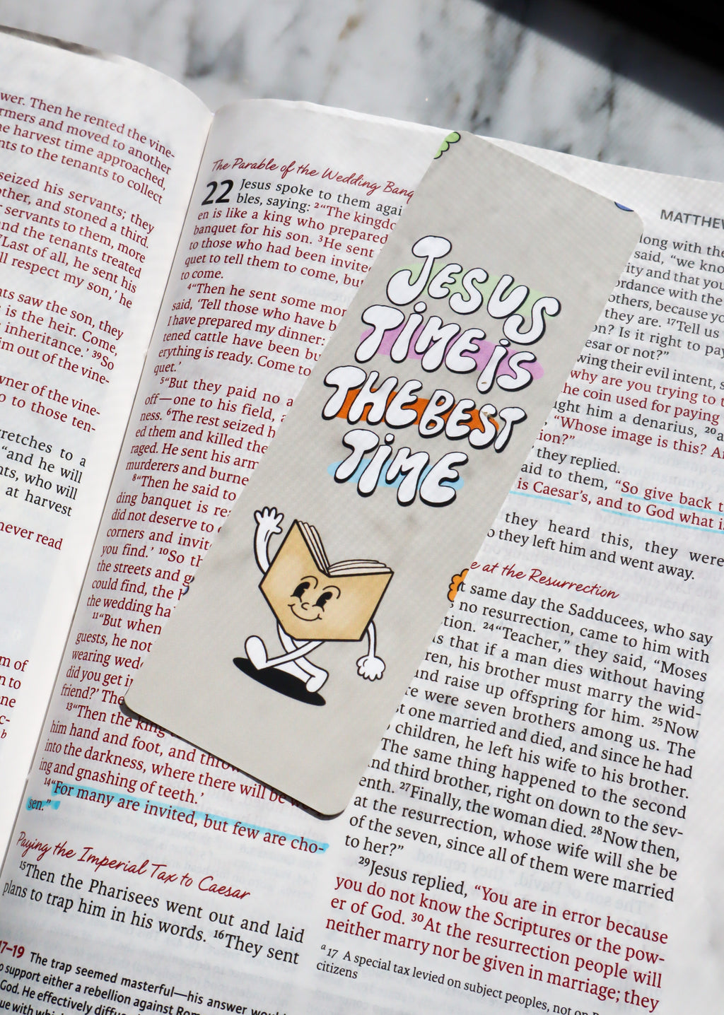 Jesus Time Bible Bookmark